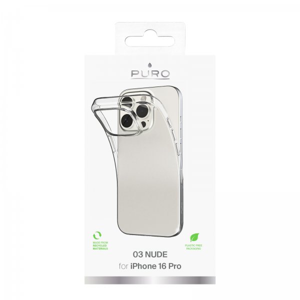 iPhone 16 Pro Skal Nude Transparent
