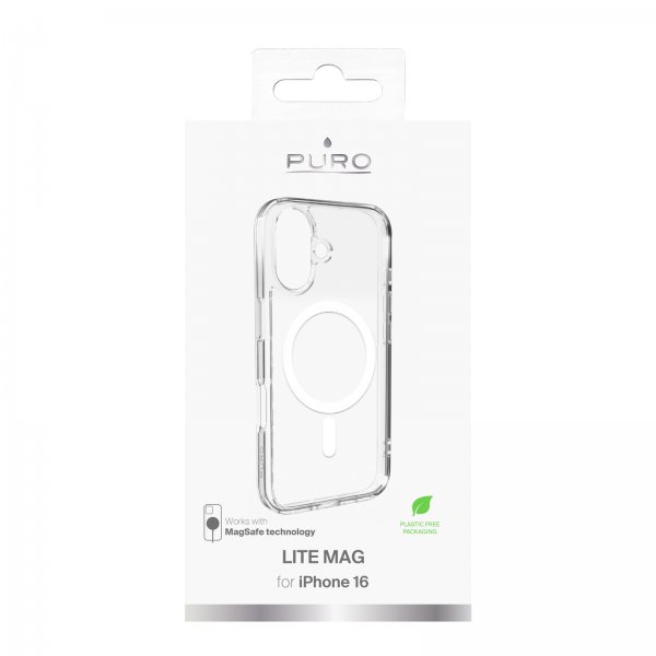 iPhone 16 Skal Lite Mag Transparent