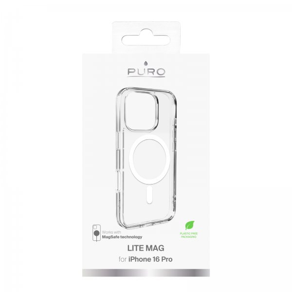 iPhone 16 Pro Skal Lite Mag Transparent