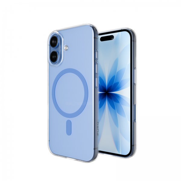 iPhone 17 Skal Lite Mag Transparent Blå