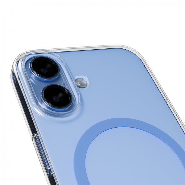 iPhone 17 Skal Lite Mag Transparent Blå