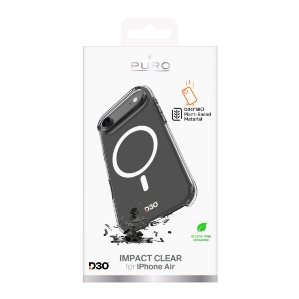 iPhone Air Skal Impact Clear D3O MagSafe Transparent