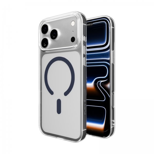 iPhone 17 Pro Max Skal Lite Mag Transparent Blå