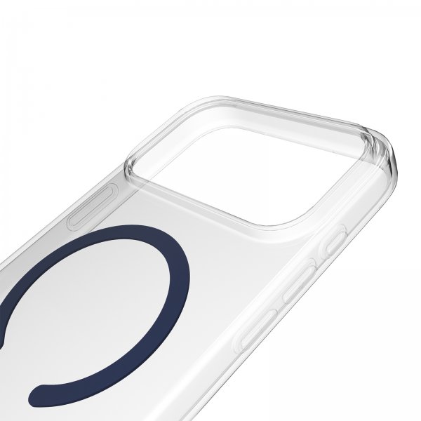 iPhone 17 Pro Max Skal Lite Mag Transparent Blå