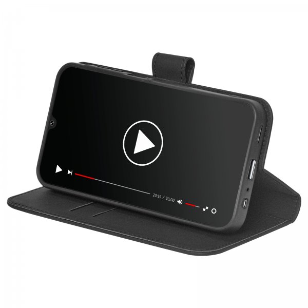 Samsung Galaxy A15 Fodral Wallet Stand Svart