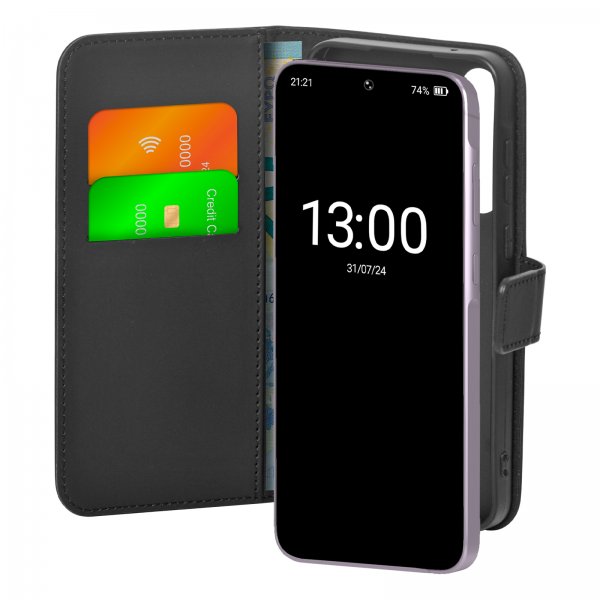 Samsung Galaxy A55 Fodral Wallet Stand Svart