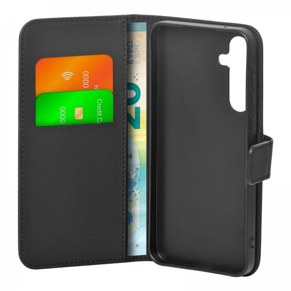Samsung Galaxy A55 Fodral Wallet Stand Svart