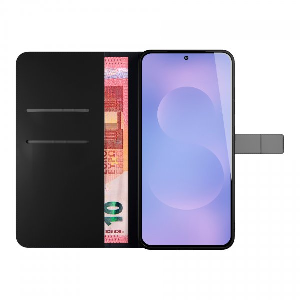 Samsung Galaxy S26 Plus Fodral Wallet Stand Svart