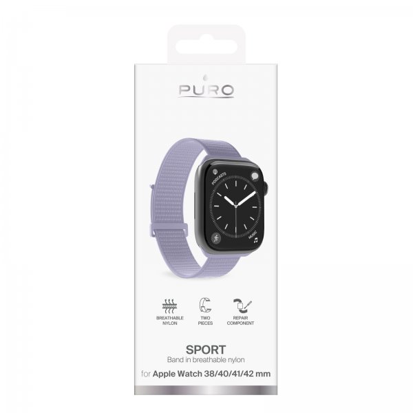 Apple Watch 38/40/41/42mm Armband Sport Strap Lavender