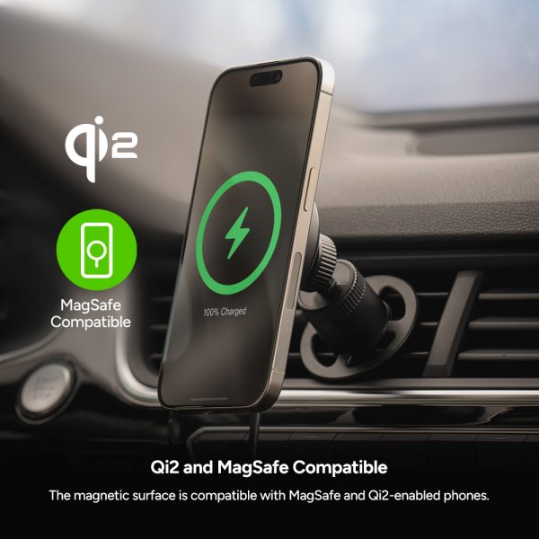 Bilhållare Snap+ Wireless Charging Vent Mount MagSafe