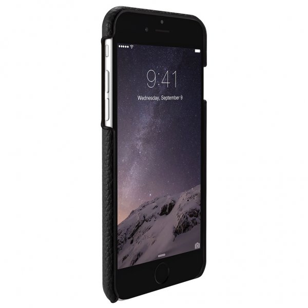 iPhone 6/6s Skal Quattro Back Läder Svart