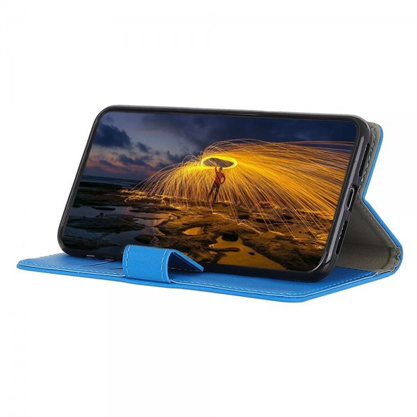 Realme GT Neo 2 Fodral Litchi Blå