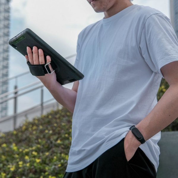 Lenovo Tab M10 Plus TB-X606F Skal Rainproof Rugged Case Hand Strap Kickstand
