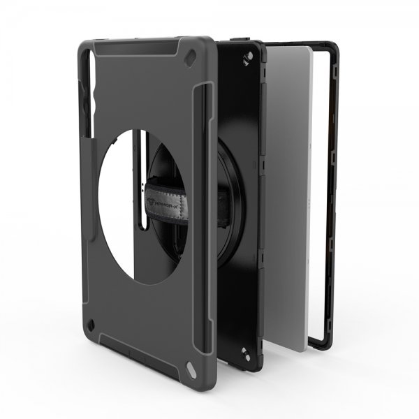 Samsung Galaxy Tab S9 Ultra Skal Rainproof Rugged Case Hand Strap Kickstand