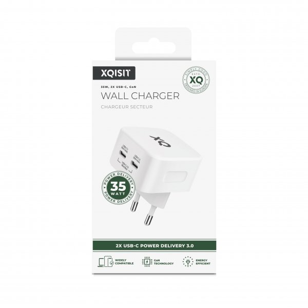 Laddare 35W 2xUSB-C GaN Wall Charger