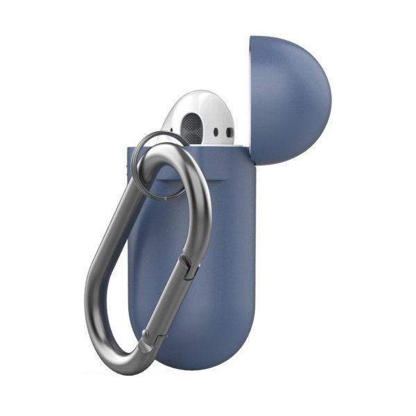 AirPods (1/2) Skal PodSkinz KeyChain Series Koboltblå