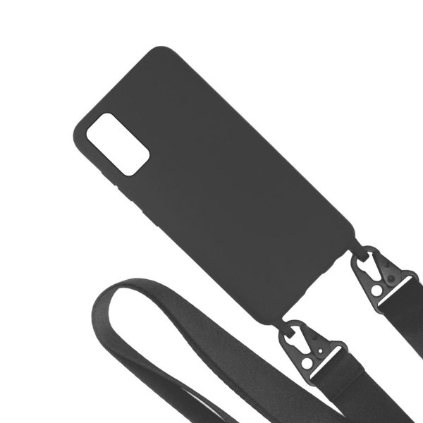 Samsung Galaxy S20 Skal Silikon med Halsband Svart