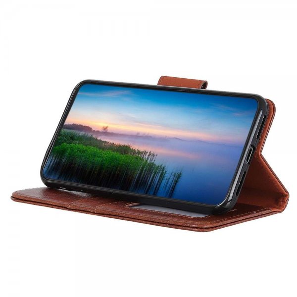 Samsung Galaxy A03s Fodral Nappatextur Brun