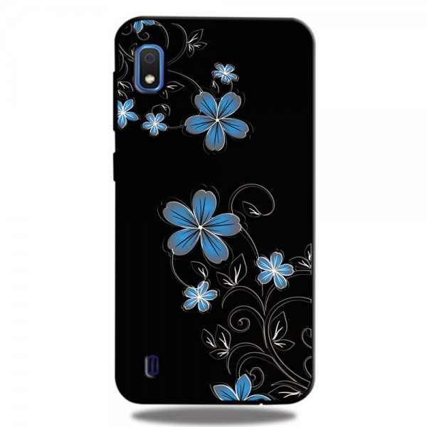 Samsung Galaxy A10 Skal Motiv Blå Blomma
