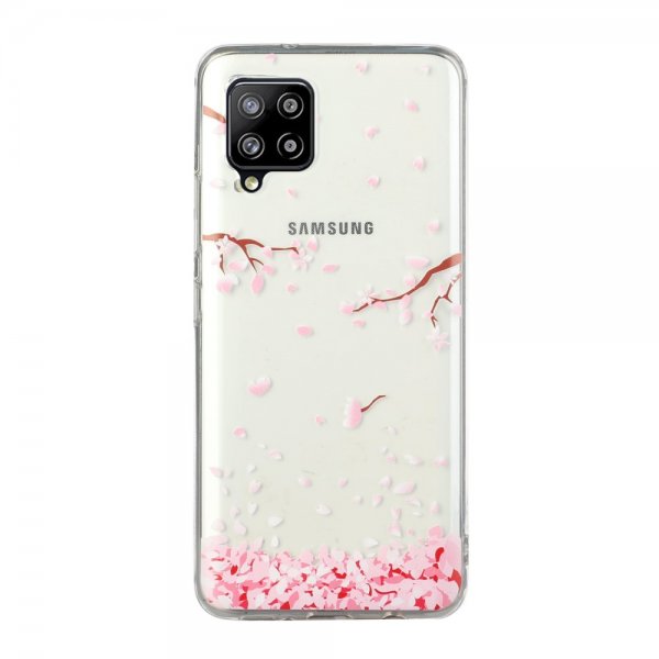 Samsung Galaxy A12 Skal Motiv Fallande Blommor