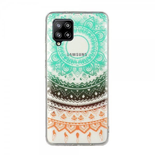 Samsung Galaxy A12 Skal Motiv Färgglad Mandala