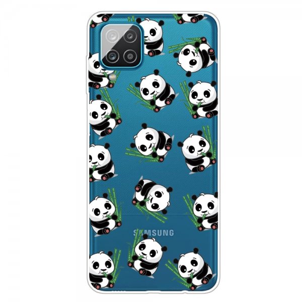 Samsung Galaxy A12 Skal Motiv Panda och Bambu