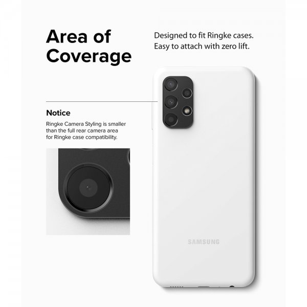 Samsung Galaxy A13 4G Kameraskydd Camera Styling Svart