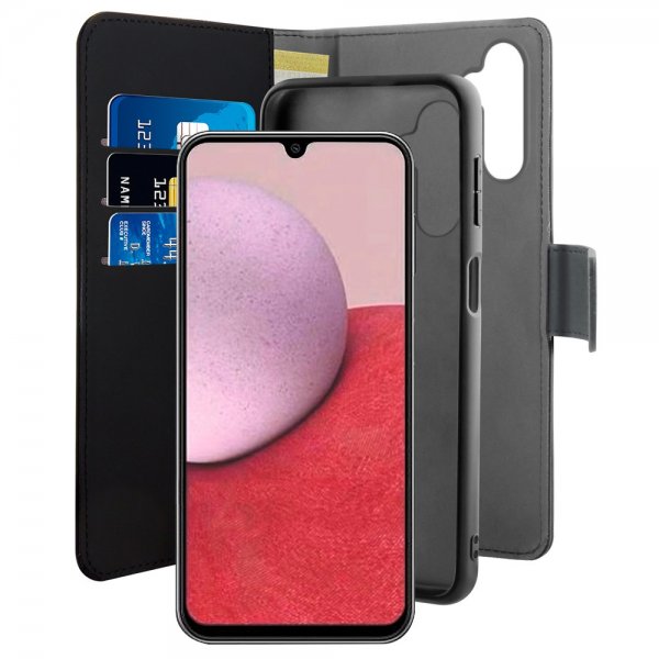 Samsung Galaxy A14 Fodral Wallet Detachable 2 in 1 Svart