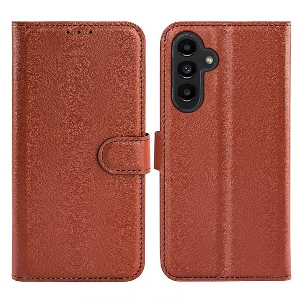 Samsung Galaxy A14 Fodral med Stativ Brun