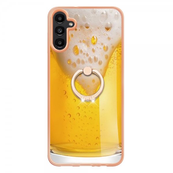 Samsung Galaxy A14 Skal med Finger Ring Motiv Öl