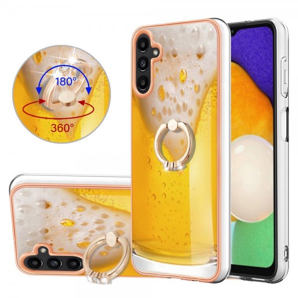 Samsung Galaxy A14 Skal med Finger Ring Motiv Öl