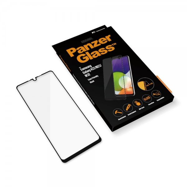 Samsung Galaxy A22 4G Skärmskydd Edge-to-Edge Case Friendly