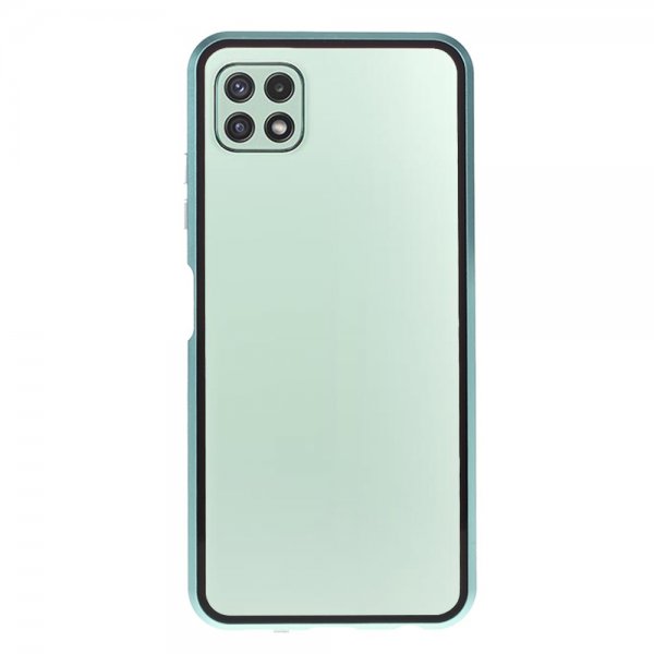 Samsung Galaxy A22 5G Skal 360 Härdat Glas Grön