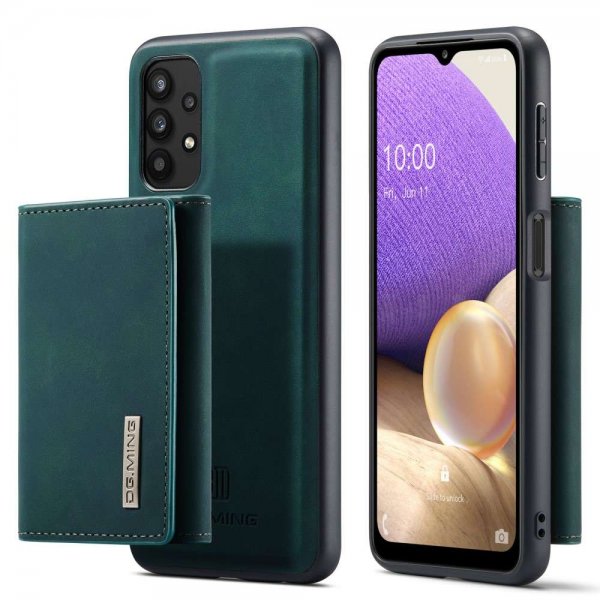 Samsung Galaxy A32 5G Skal M1 Series Löstagbar Korthållare Grön
