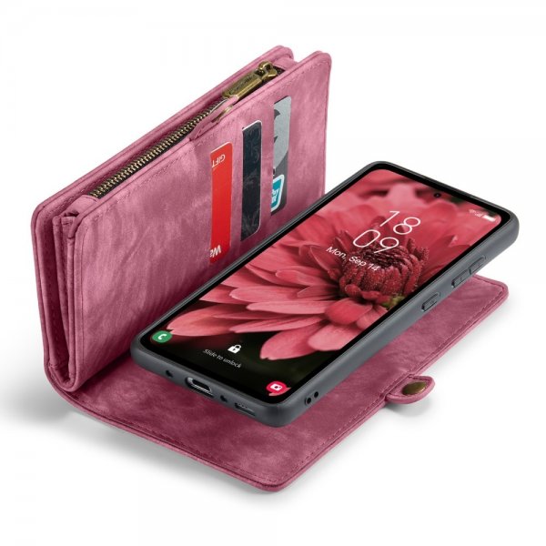 Samsung Galaxy A35 Fodral 008 Series Löstagbart Skal Röd