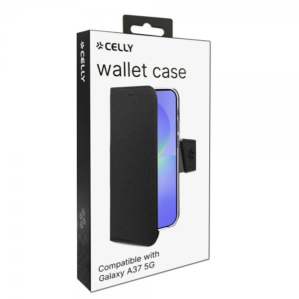 Samsung Galaxy A37 Fodral Wally Wallet Case Svart