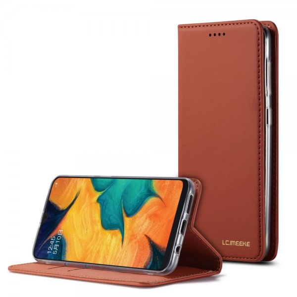Samsung Galaxy A40 Fodral med Kortfack Flip Brun