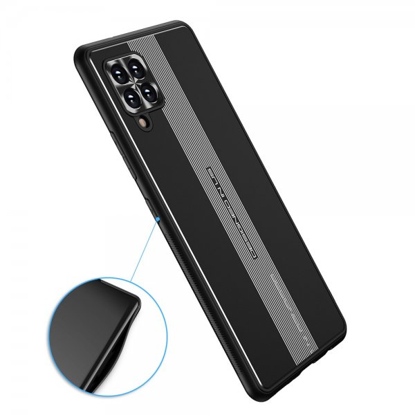 Samsung Galaxy A42 5G Skal med Metallplatta Svart