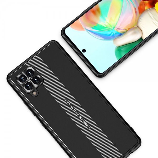 Samsung Galaxy A42 5G Skal med Metallplatta Svart