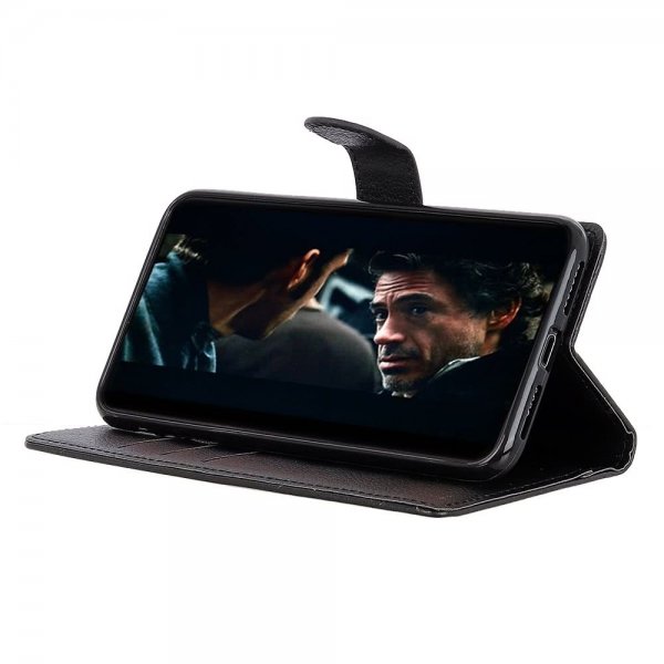 Samsung Galaxy A50 Fodral Litchi Svart