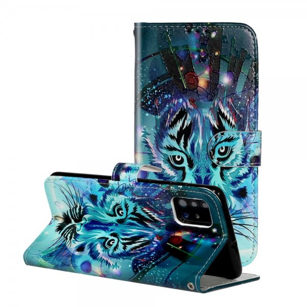 Samsung Galaxy A51 Fodral Motiv Blå Tiger