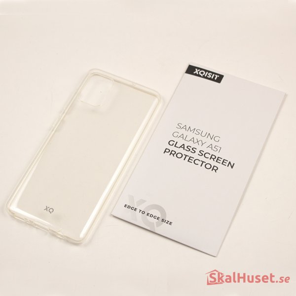 Samsung Galaxy A51 Skal Protection Pack med Skärmskydd Transparent Klar