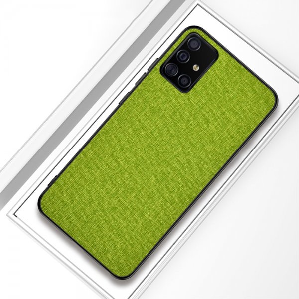 Samsung Galaxy A51 Skal Tygtextur Grön