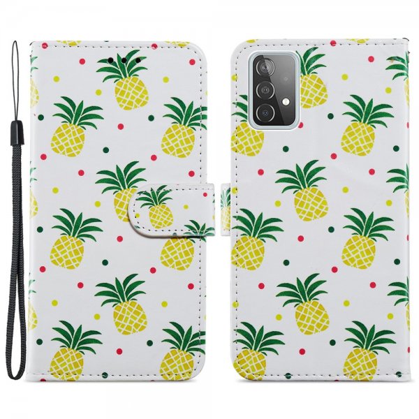 Samsung Galaxy A52/A52s 5G Fodral Motiv Ananas