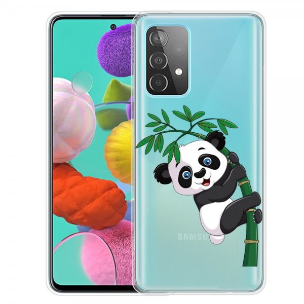 Samsung Galaxy A52/A52s 5G Skal Motiv Panda och Bambuträd