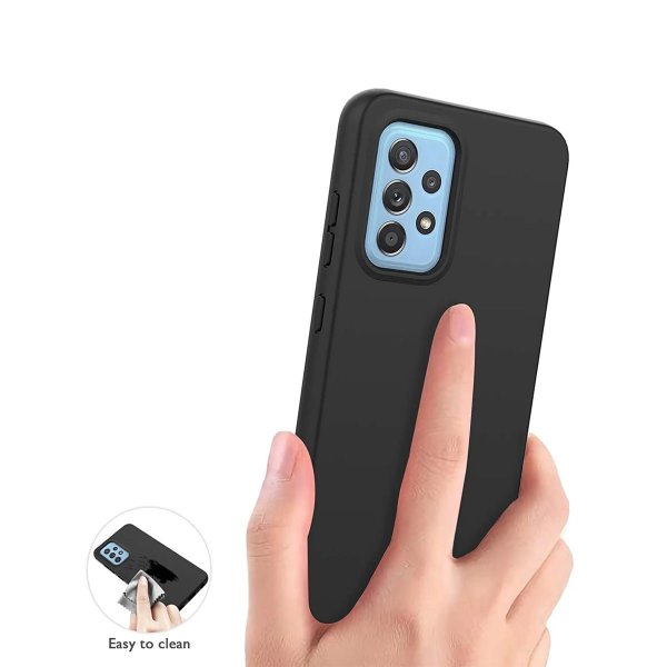 Samsung Galaxy A52/A52s 5G Skal Silikon Svart