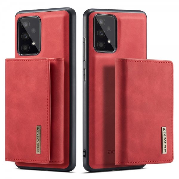 Samsung Galaxy A53 5G Skal M1 Series Löstagbar Korthållare Röd
