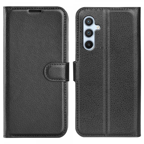 Samsung Galaxy A54 5G Fodral Litchi Raven Black