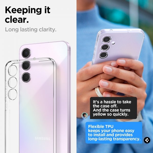 Samsung Galaxy A55 Skal Liquid Crystal Crystal Clear