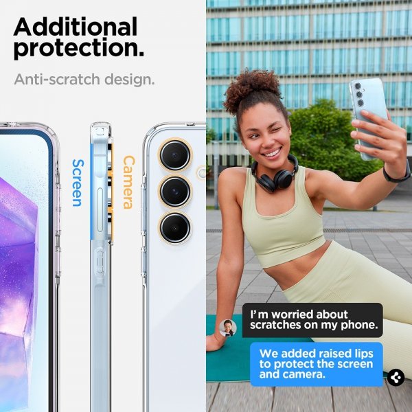 Samsung Galaxy A55 Skal Liquid Crystal Crystal Clear